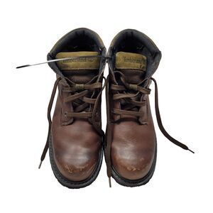 Timberland Boots 9M Brown Leather Waterproof Gorpcore Work Grunge